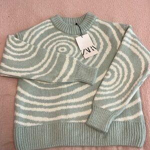 Size 9-10 kids Zara teal sweater